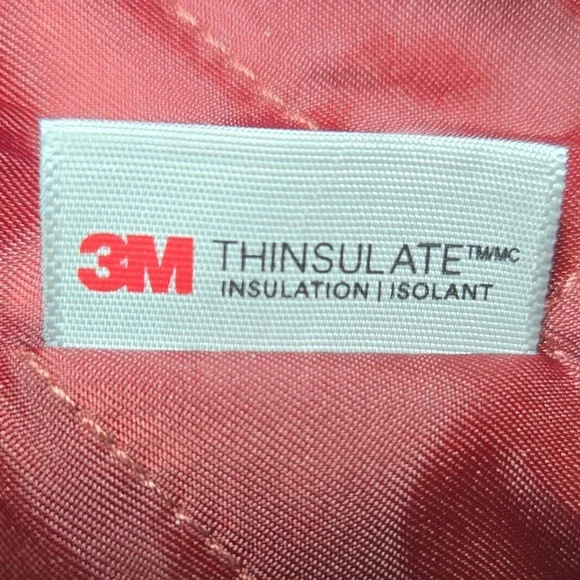 LLBean Bellandi Red Italian Wool Hooded Toggle Coat Womens Size 12 3M Thinsulate - Picture 8 of 10